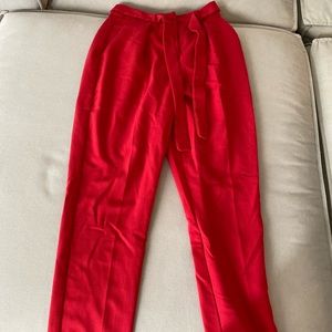 Work stylish trousers in red